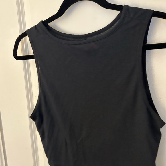 La senza black shirt crop top size xl - Picture 3 of 9